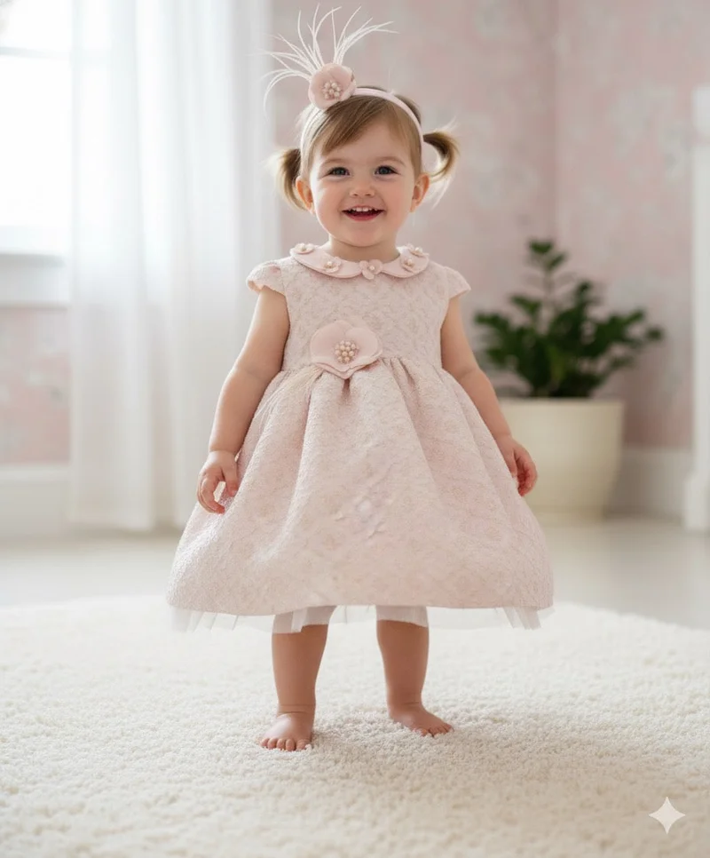 فيا بامبينو Lovely Pink Dress BG 510