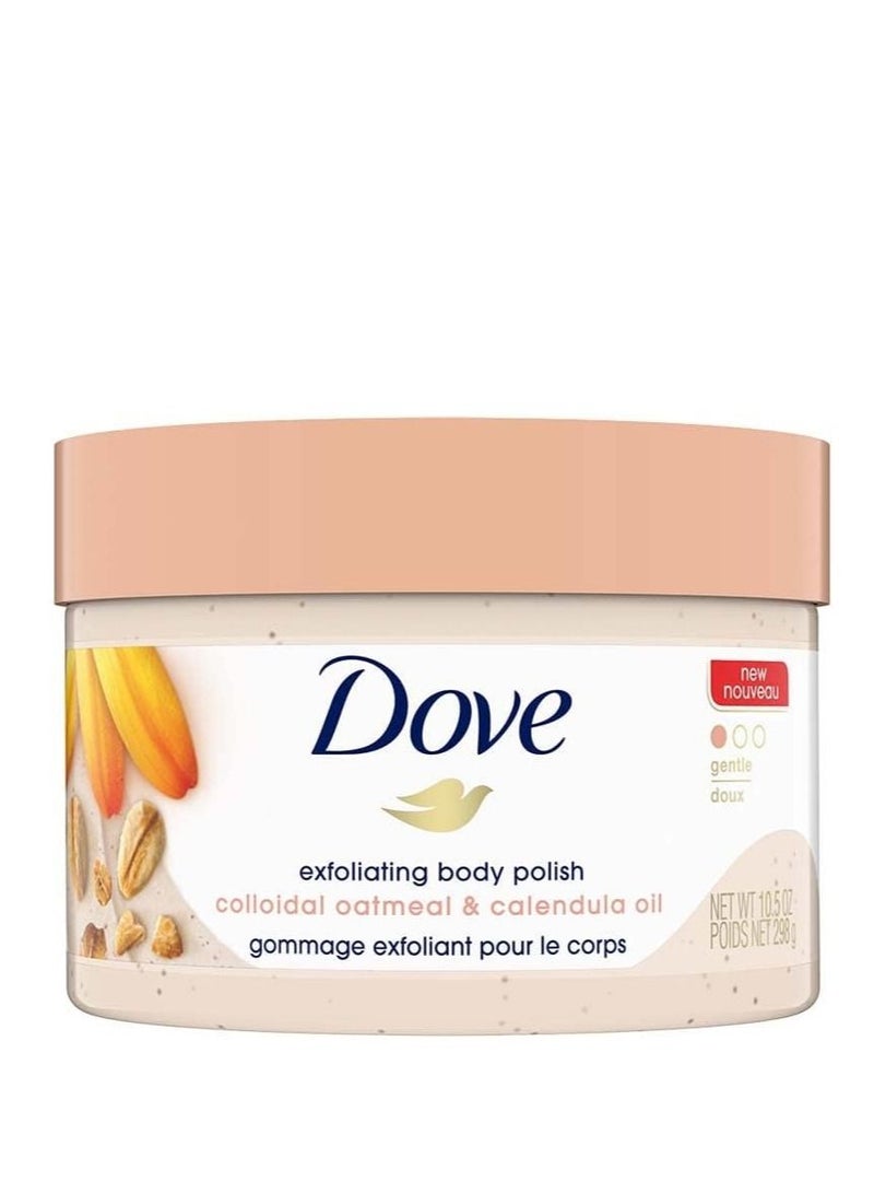 دوف مقشر دوف دوف مقشر لطلاء الجسم للبشرة الحريرية دقيق الشوفان وزيت الآذريون مقشر للجسم ويعطي تغذية دائمة 10.5 أوقية، طبيعي، لا شيء، لا شيء، عشبي، لا يوجد، لا يوجد، 10.5 أونصة - Image 1