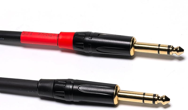 كابل توصيل متوازن 1/4 بوصة TRS إلى ذكر XLR 6.35 مم، كابل ميكروفون من ربع بوصة إلى 3 دبابيس XLR، عبوة من قطعتين بطول 8 بوصات - Image 5