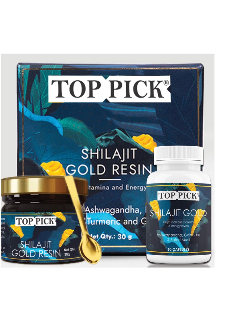 Shilajit Gold Resin Combo