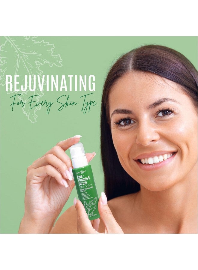 dermaxgen Soothing Skin Care Serum - Kale And Vitamin B Serum - Brightening Serum For All Skin Types - Hydrating Serum With Niacinamide, Hyaluronic Acid - Facial Serum Unclogs Pores, Combats Dryness - Image 2