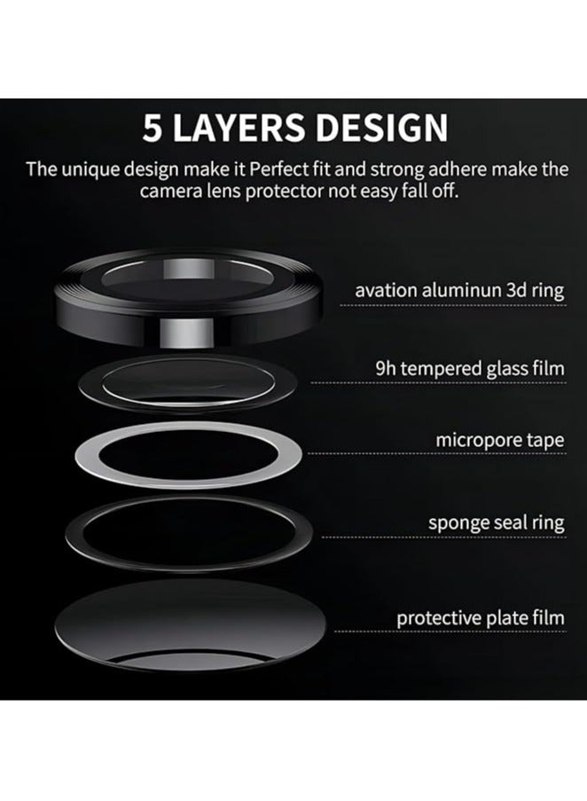 general Xiaomi Redmi Note 13 Pro Plus camera protective film, anti-scratch HD 9H hard ring camera protective film, anti-scratch ultra-thin tempered glass lens protective film - Image 2