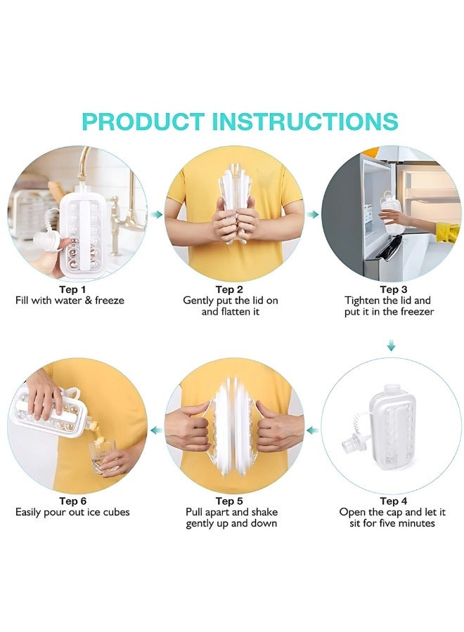 Summer Ice Ball Mold 2-in-1 Ice Cube Maker Water Bottle Ball Making Mould with Leakproof Cap Home Tool Kitchen Tools  - Image 3