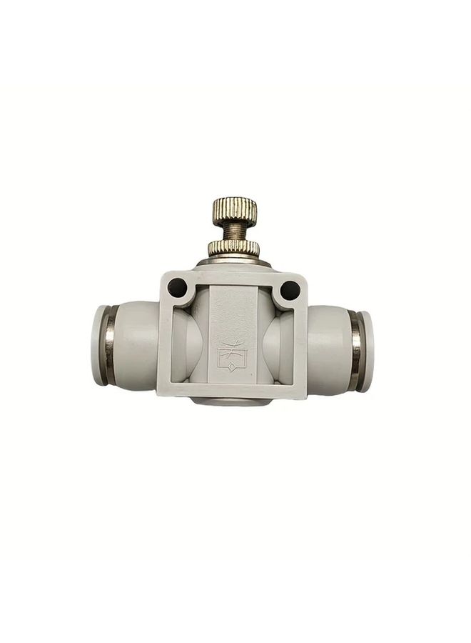 SA 12mm Pneumatic Throttle Control Valve 3PCS Brass Connector Push On Plastic Hose For Air Flow Control - Image 5