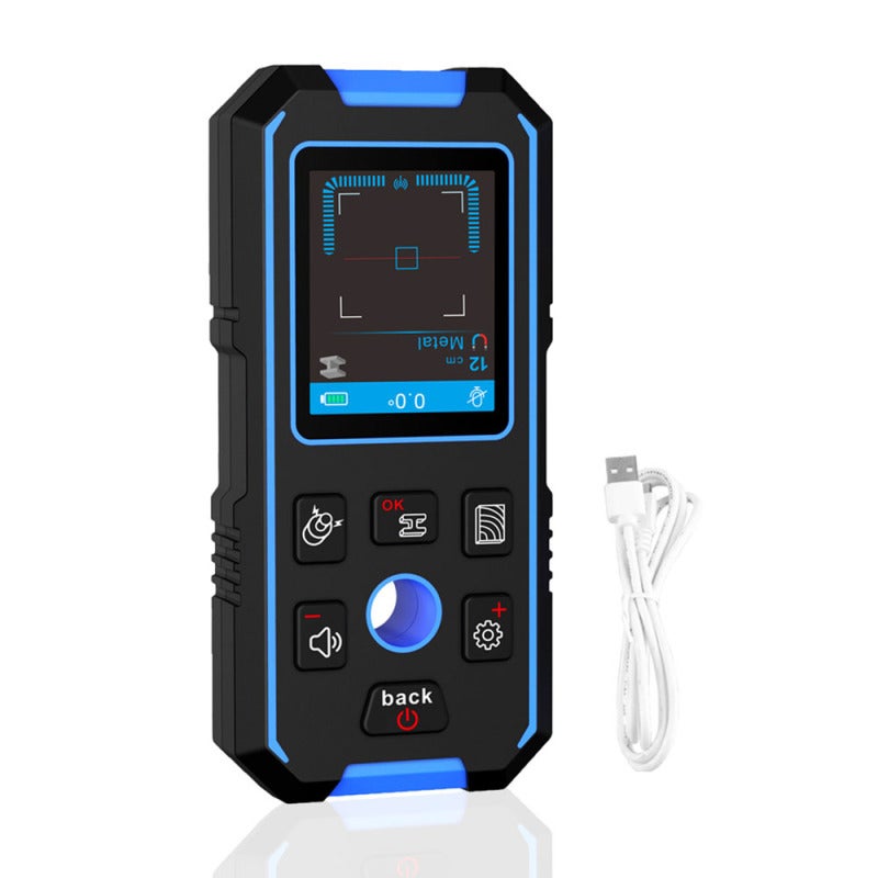 Wall Detector: 2.4Inch Backlit Display, High Sensitivity Sensor, 3 Detection Modes - Shock-Resistant Engineering Plastic Body, High Accuracy Target Positioning Metal Detector for Home Installation, In - Image 1