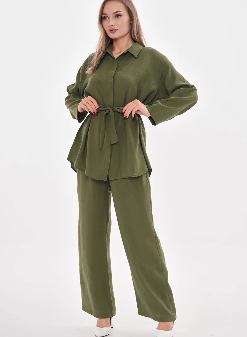 مارفيلا باي رشا طقم كتان من قطعتين