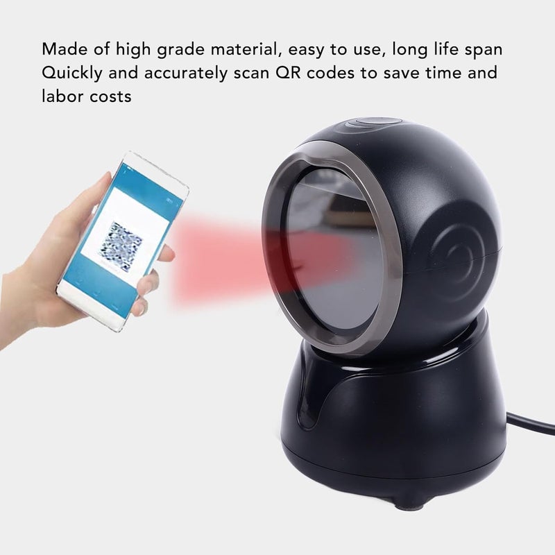 Sorandy Barcode Reader, Omnidirectional Scanning High Speed Versatile QR Code Scanner with Intuitive User Friendly Interface for Store Supermarkets Shopping Malls Libraries - Image 4