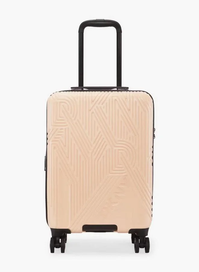 DKNY Textured Hardcase Luggage Trolley With Retractable Handle - 24 Inches Check-In Bag