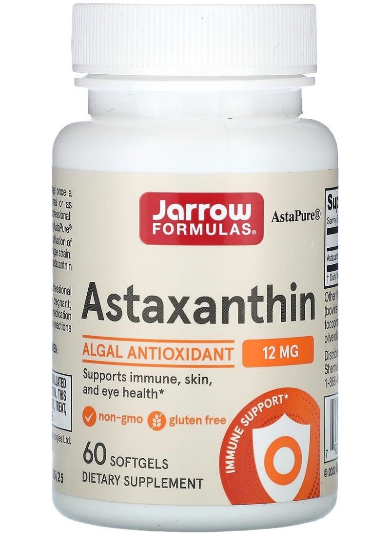jarrow formulas Astaxanthin, 12 mg, 60 Softgels