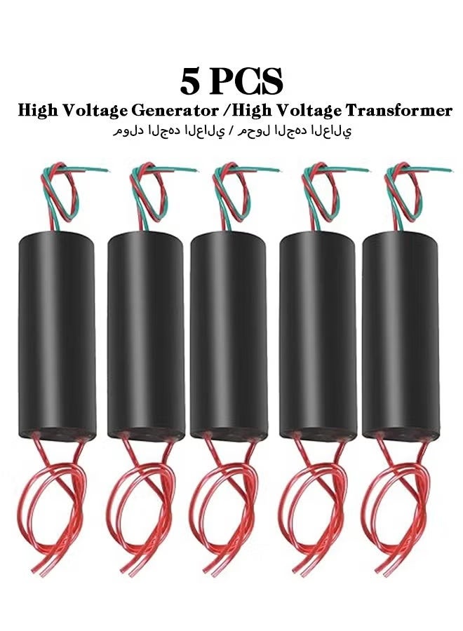 5PCS High Voltage Generator DC 3v-6v to 400kV 400000V Boost Step-up Power Module High Voltage Generator High Voltage Transformer - Image 1