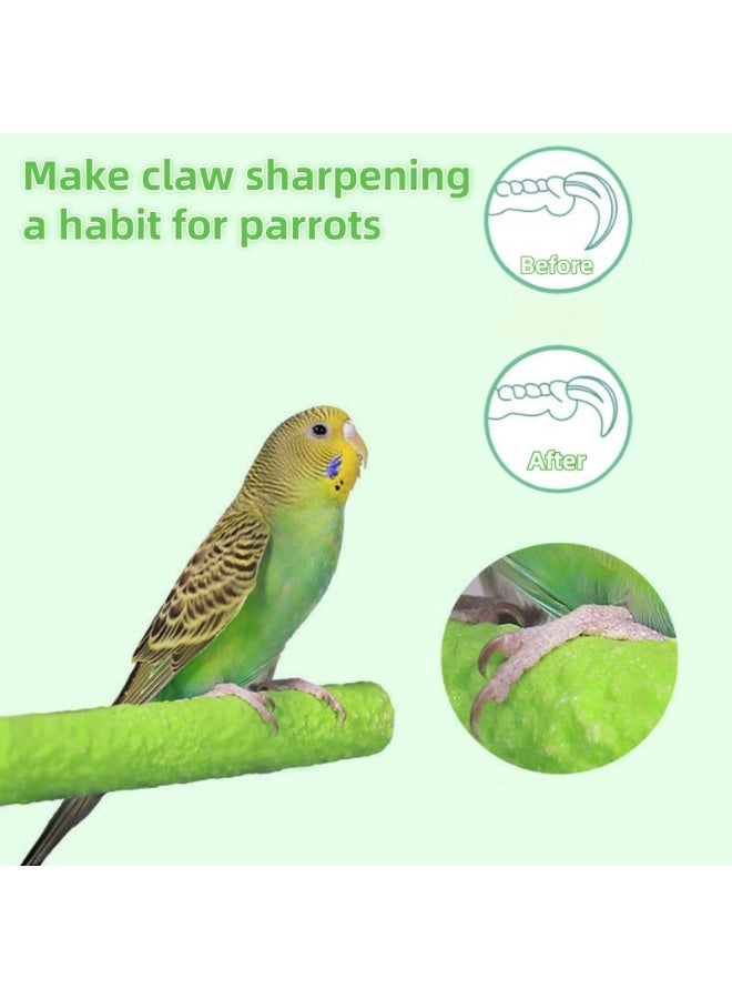 Birdcage Stands - 3-Piece Set of Parrot Perches for Birds – Includes 14cm, 20cm, 25cm Sizes – Random Colors, Durable Sanded Surface with Solid Wood Core, Ideal for Beak & Claw Maintenance - Image 3