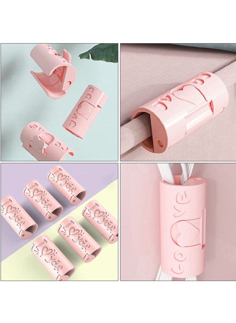 Bed Sheet Clip Bed Sheet Fasteners Holder Non- Slip Elastic Mattress Corner Clips for Full Size Bed 24pcs, White  - Image 2
