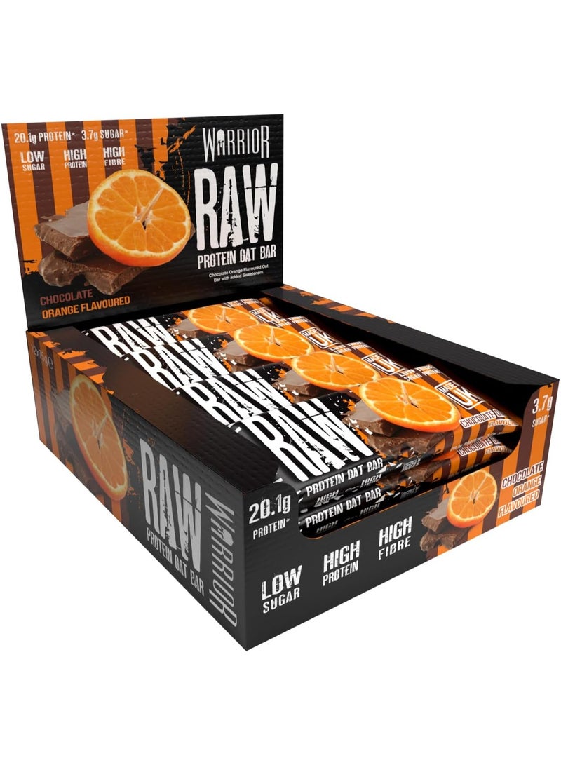 Warrior Raw Protein Flapjack Chocolate Orange 12 x 75g - Image 1