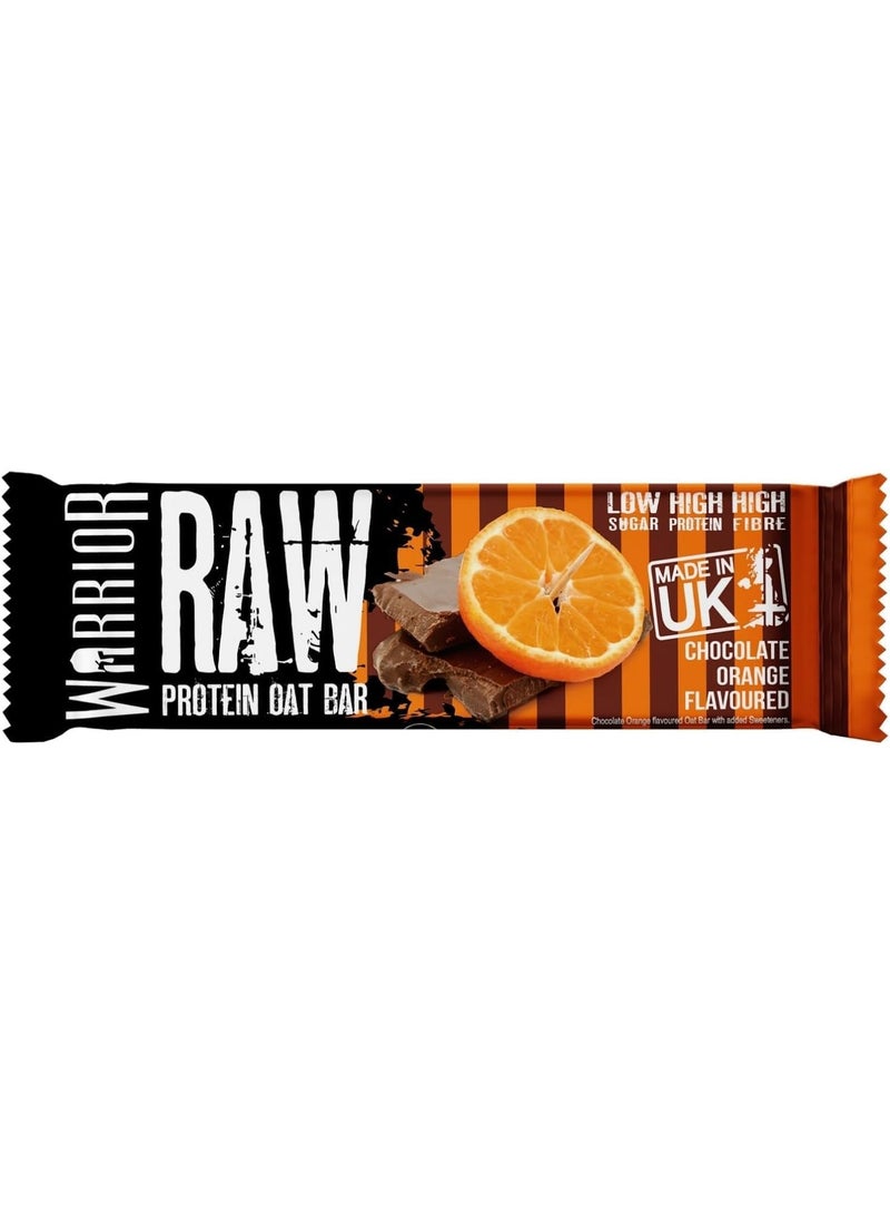 Warrior Raw Protein Flapjack Chocolate Orange 12 x 75g - Image 3