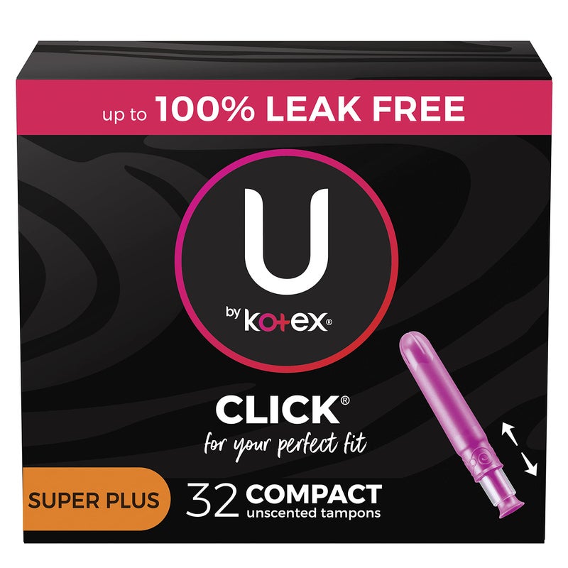 U by Kotex U by Kotex Click Compact Tampons Super Plus Absorbency Unscented 32 Count 