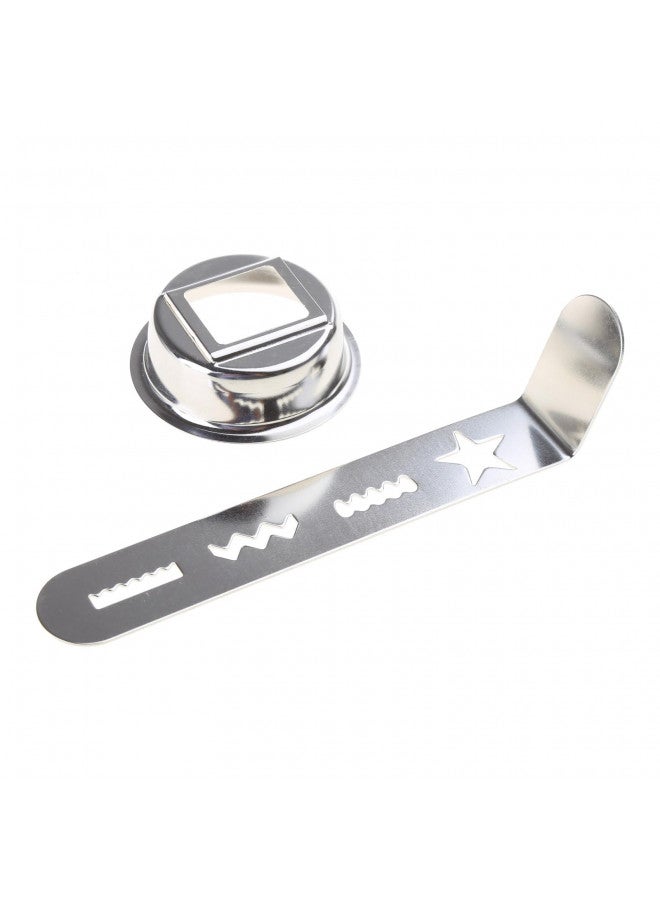 KODASW KODASW Cookie Maker Attachment Pastry Attachment Meat Grinder Attachment Stainless Steel Biscuit Mold Dough Cutters for Cookie Stainless Steel  - Image 4