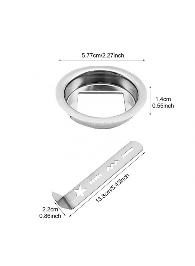 KODASW KODASW Cookie Maker Attachment Pastry Attachment Meat Grinder Attachment Stainless Steel Biscuit Mold Dough Cutters for Cookie Stainless Steel  - Image 1