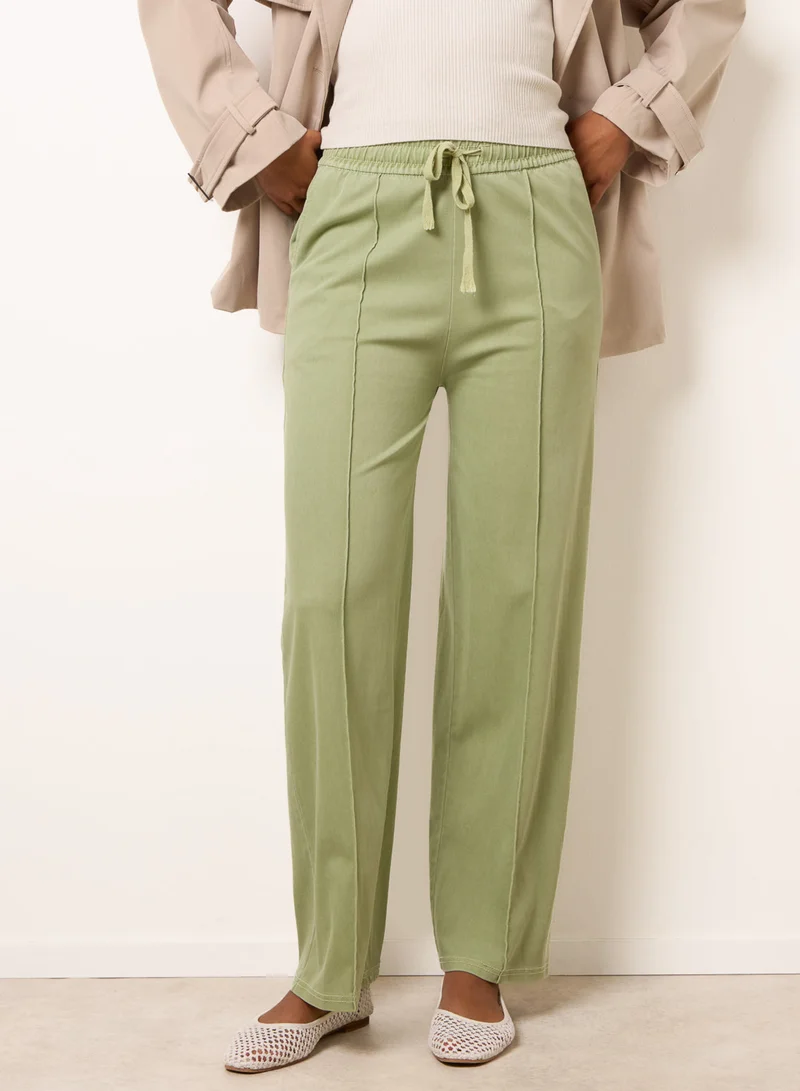 Blue Vanilla Seam Detail Trousers