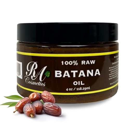 RA Cosmetics Natural Unrefined Batana Oil for Hair Growth  Repair  Nourishing Moisturizer for Damaged Hair  Strengthening Conditioner from Honduras 4 oz