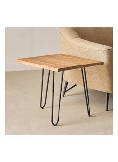 Home Box Corwin Live Edge Solid Wood Top End Table 55 x 50 x 55 cm  - Image 3