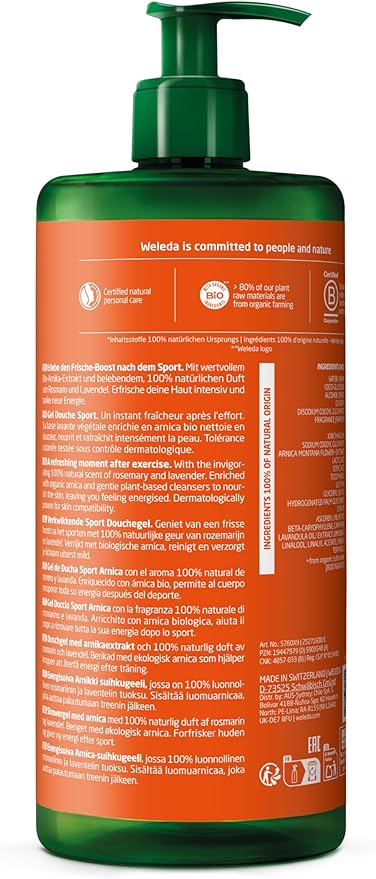 Weleda Shower Gel with Citrus Creamy Body Wash For Women Men Cleanse Refresh Paraben SLS Free Certified Natural Organic Vegan 200 ml