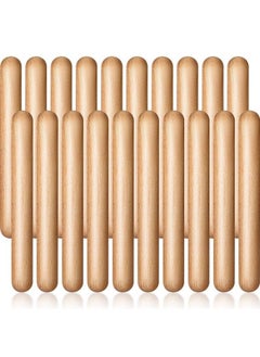 BOAO 20 Pieces Easter Rhythm Sticks For Kids 8 Inch Music Rhythm Sticks With Carry Bag Music Lummi Sticks Classical Wood Claves Musical Percussion Instrument Musical Sticks Classroom Set  - Image 2