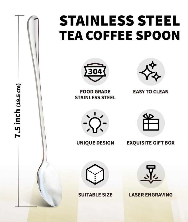 nakouhei Dear Coffee I Love You Spoon - Stainless Steel Engraved Teaspoon - Coffee Lover Gift - Funny and Unique Present for Birthday, Mother’s Day, Father’s Day, Valentine’s Day - Image 2