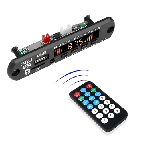 Rashri Stereo Auxiliary Music Audio Kit FM, USB,AUX,Card, MP3 Decoder Module, Panel, Remote & 7805 IC - Image 3
