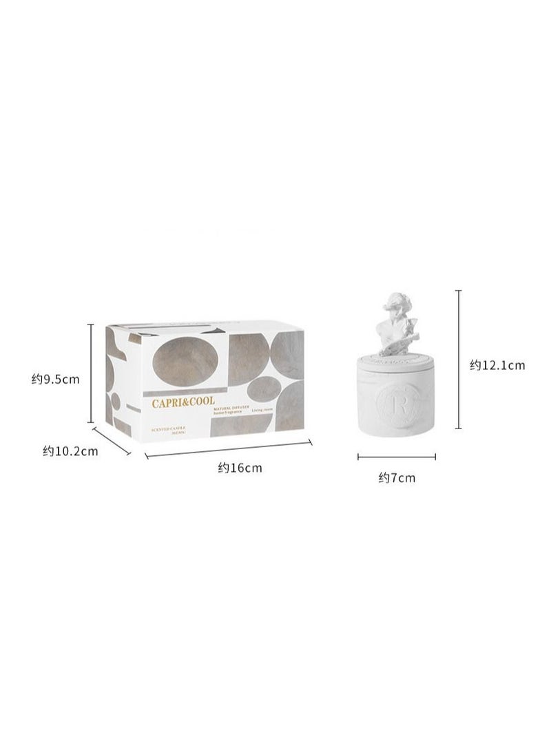 MEI HOME CENTER - Lemon Basil and Citrus Scented Candle With Top Closure and Modern Luxury Look - Image 1