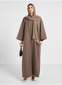 Khizana Abaya With Embellishment & Sheila  - Image 5