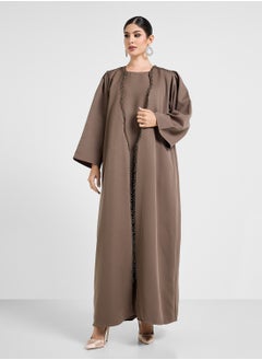 Khizana Abaya With Embellishment & Sheila  - Image 1
