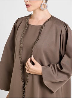 Khizana Abaya With Embellishment & Sheila  - Image 3