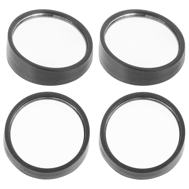 2 Pack Adjustable Wide Angle Blind Spot Mirrors Round Glass for Vehicle Safety Parking Assistance - Image 2