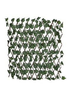 serene Decorative Artificial Ivy Leaves Expandable Privacy Fence Green and Brown 120 cm  - Image 3