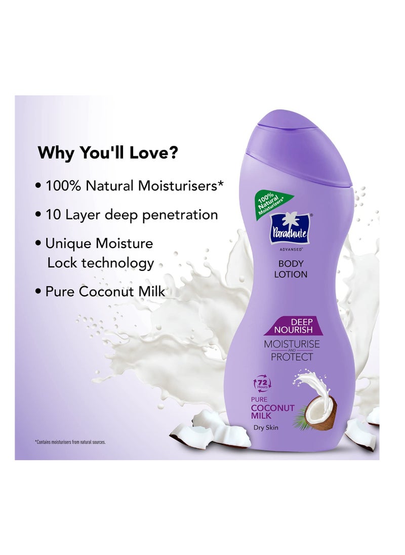 Parachute Parachute Advansed Deep Nourish Body Lotion Dry Skin 250ml Pure Coconut Milk 100% Natural  - Image 4