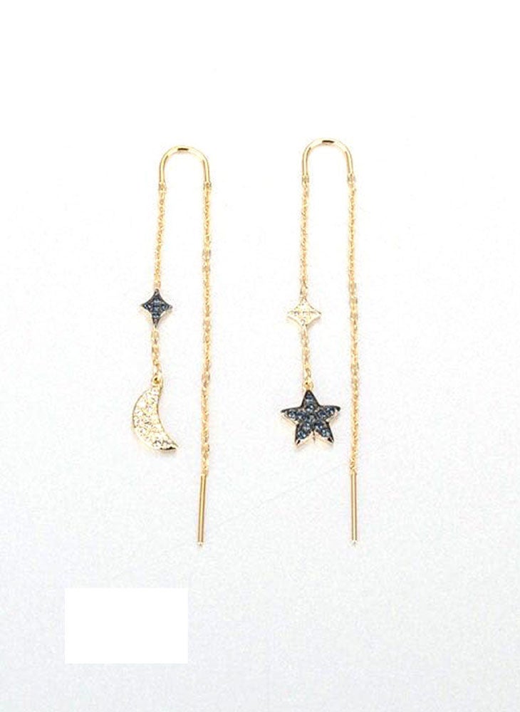 General - Duo Star Moon Mysterious Earrings - Image 1