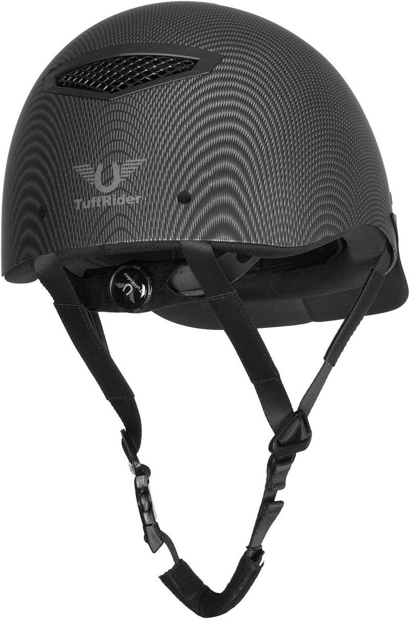 TuffRider Starter Carbon Fiber Print Horse Riding Helmet | Comfortable ABS SEI-Certified Protective Equestrian Head Gear - Image 3