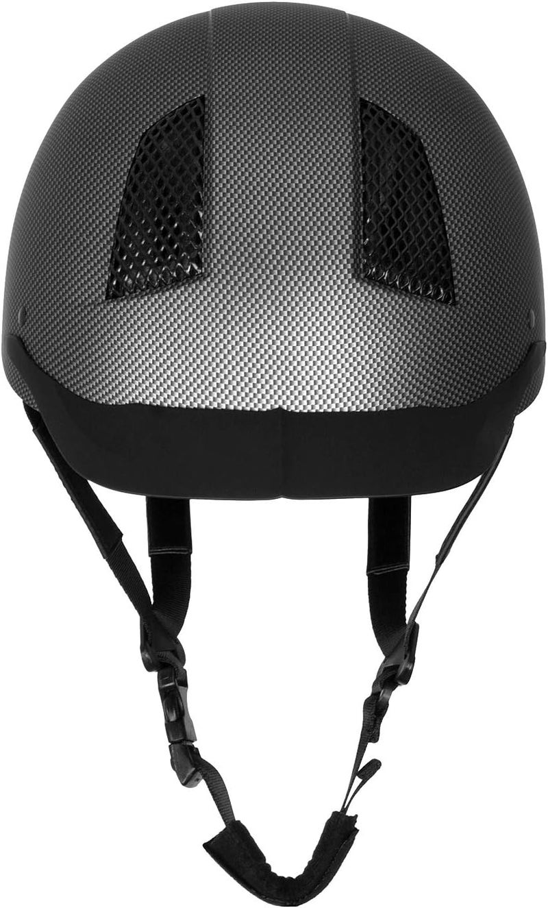 TuffRider Starter Carbon Fiber Print Horse Riding Helmet | Comfortable ABS SEI-Certified Protective Equestrian Head Gear - Image 4