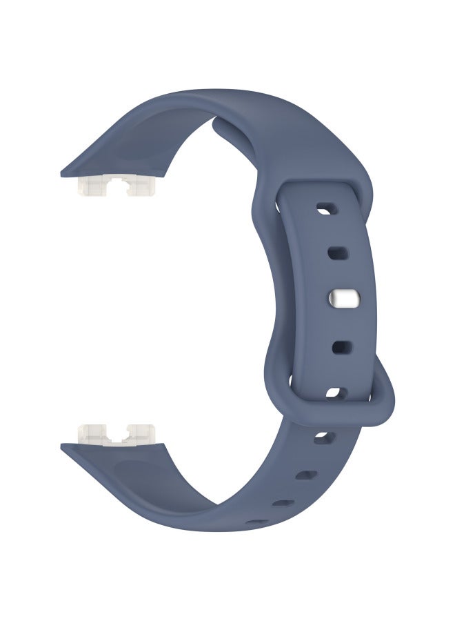 For huawei Bracelet 8/9 Official Silicone Strap For huawei Band9/8 Smart Bracelet Sports Strap-Color:Blue Gray  - Image 1