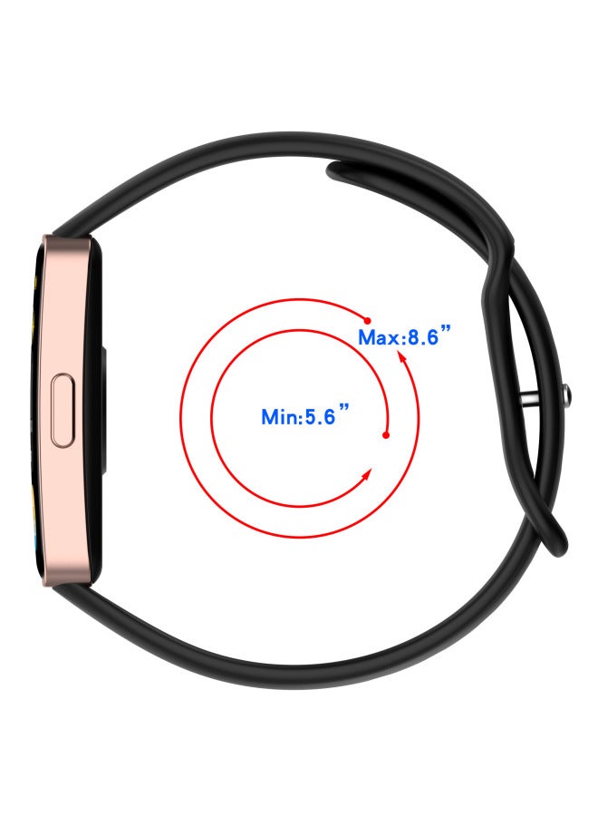 For huawei Bracelet 8/9 Official Silicone Strap For huawei Band9/8 Smart Bracelet Sports Strap-Color:Blue Gray  - Image 3