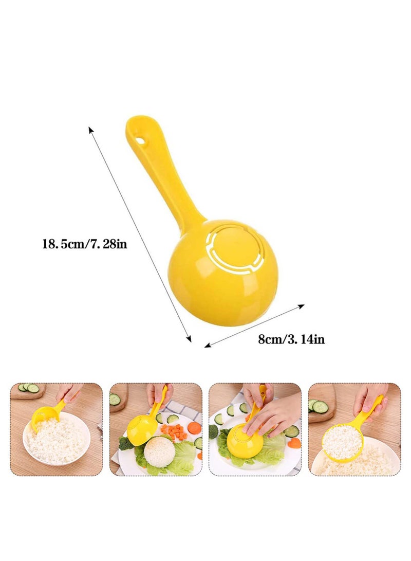 SUNSAR 2 Packs Round Rice Paddle Non Stick Potato Food Service Spoon Scoop Rice Spoon Sushi Ball Mold Makers Heat Resistant Kitchen Tool Utensil - Image 3