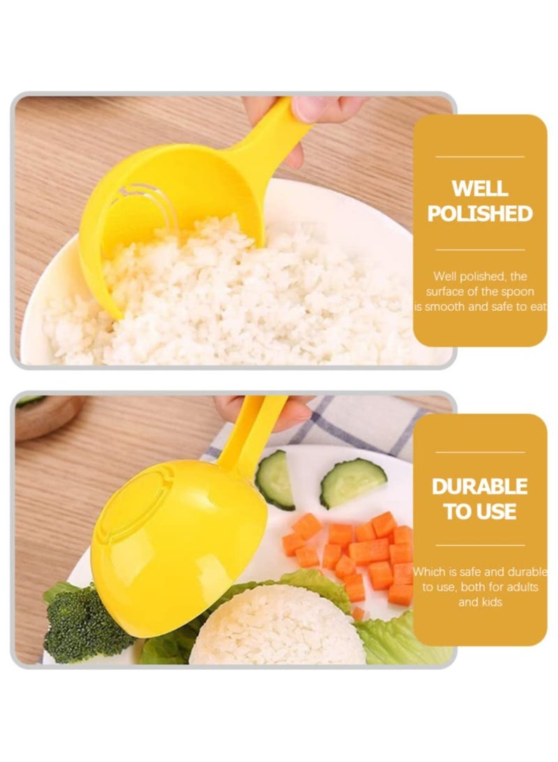 SUNSAR 2 Packs Round Rice Paddle Non Stick Potato Food Service Spoon Scoop Rice Spoon Sushi Ball Mold Makers Heat Resistant Kitchen Tool Utensil - Image 2
