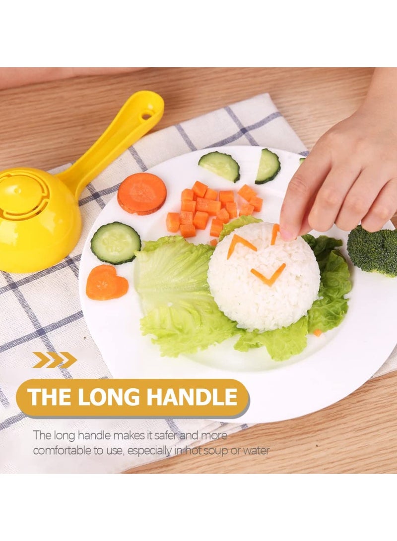 SUNSAR 2 Packs Round Rice Paddle Non Stick Potato Food Service Spoon Scoop Rice Spoon Sushi Ball Mold Makers Heat Resistant Kitchen Tool Utensil - Image 5