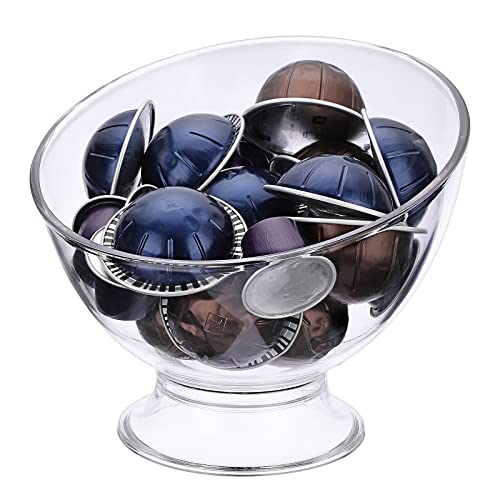 ELLDOO Coffee Pod Holder, Plastic Coffee Capsule Storage for K Cup Nespresso Vertuo Keurig, Creamer Organizer Candy Dish Fruit Jar Container Salad Bowl for Countertop, Kitchen, Breakroom - Image 1