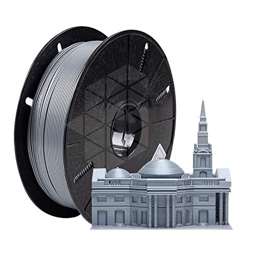 Tesseract Premium PLA + 1.75mm 3D Printing Filament | Dimensional Accuracy +/- 0.03mm | Compatible with Most FDM Printers | 1 KG 3D Printer Filament - PLA Silver (Quantity 1) - Image 4