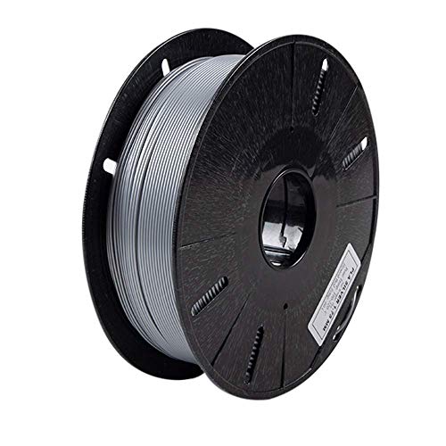Tesseract Premium PLA + 1.75mm 3D Printing Filament | Dimensional Accuracy +/- 0.03mm | Compatible with Most FDM Printers | 1 KG 3D Printer Filament - PLA Silver (Quantity 1) - Image 1