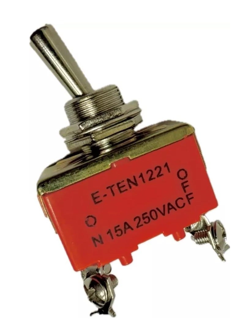 KNP KNP E-TEN 1221 is a robust 4 pin toggle switch designed for reliable on off control in various electronic applications Its durable construction and straightforward operation make it an ideal choice for both industrial and residential use.  - Image 1