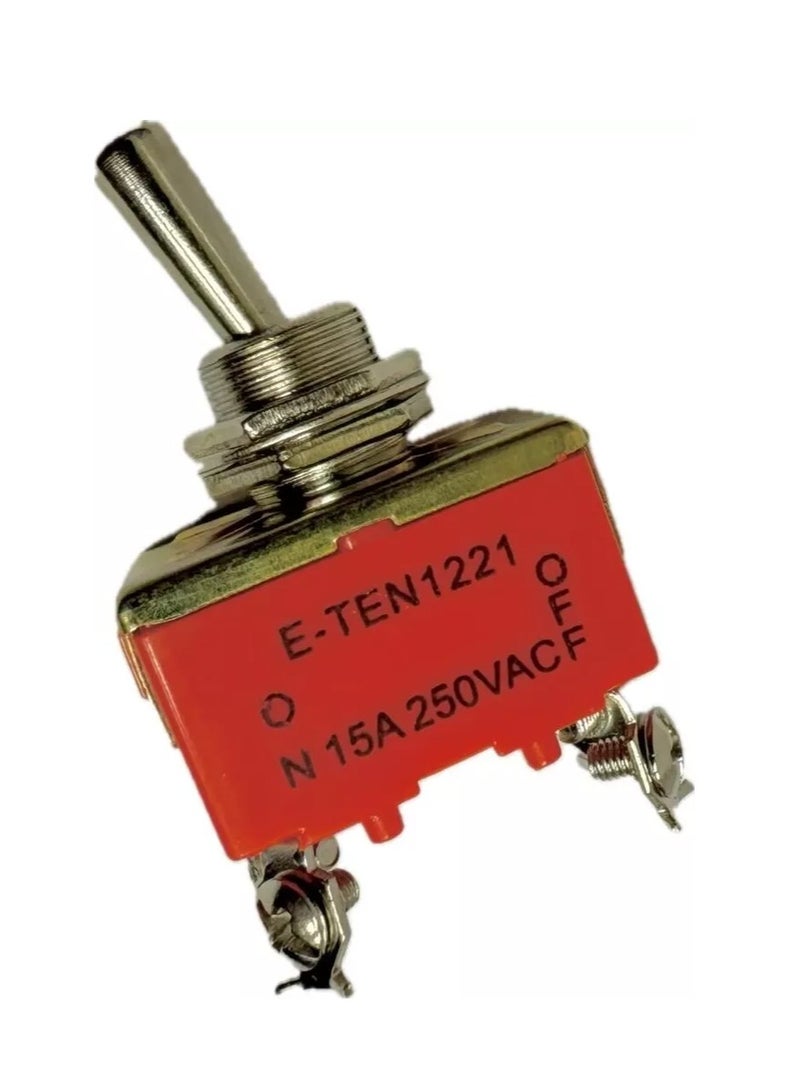 KNP KNP E-TEN 1221 is a robust 4 pin toggle switch designed for reliable on off control in various electronic applications Its durable construction and straightforward operation make it an ideal choice for both industrial and residential use.  - Image 3