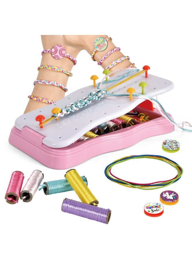 عام اليد حبل جديلة مجموعة اللون حبل سوار صنع الحرفية اللعب منزل لعبة النسيج المواد فتاة هدية - Image 1