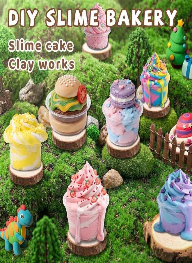 Busaurus Jumbo Slime & Clay Bucket Kit, with 17 FL OZ Clear Slime + 10 Packs Foam Clay & Add-ins, Huge Non-Sticky DIY Creative Butter Slime Toy for Girls and Boys, Gift for Kids Party Favors & Birthday Present - Image 4
